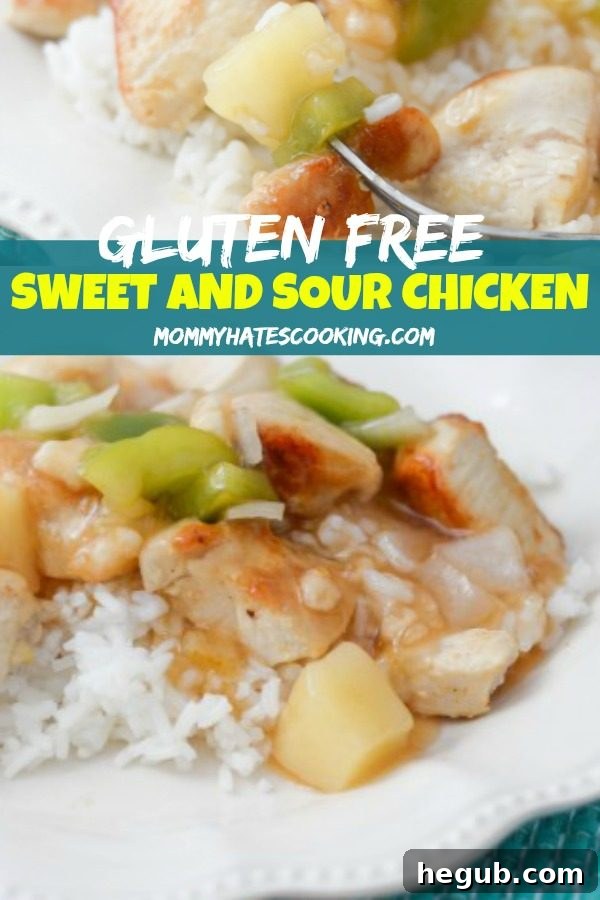 Easy Gluten-Free Sweet and Sour Chicken - a quick and healthy dinner recipe.