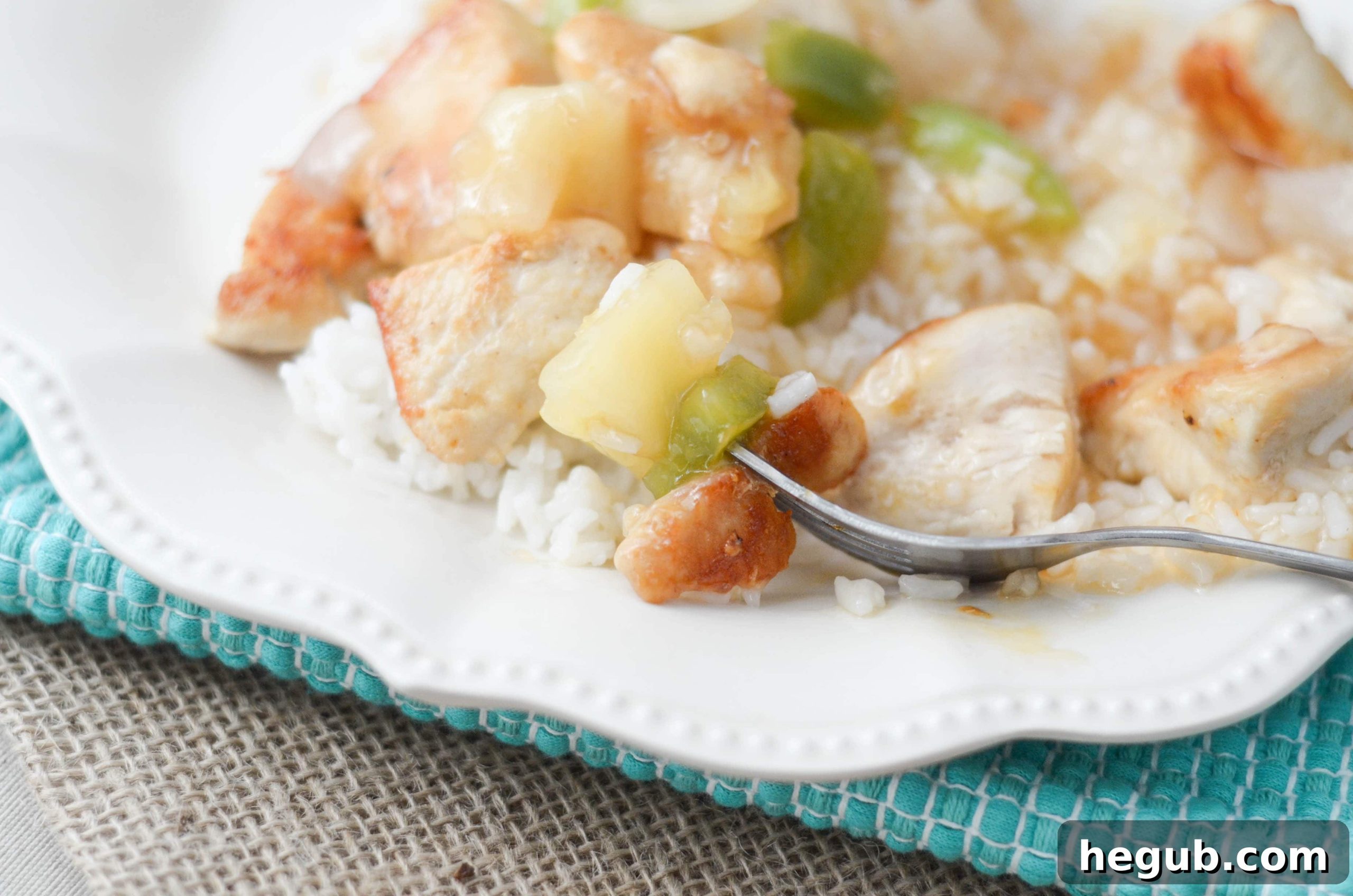 Sweet and Sour Chicken, an easy and healthy homemade recipe perfect for dinner.