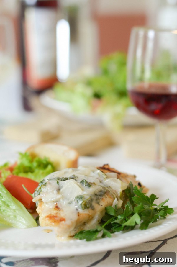 Gourmet Grilled Chicken with White Wine Sauce - Elegant Date Night Meal
