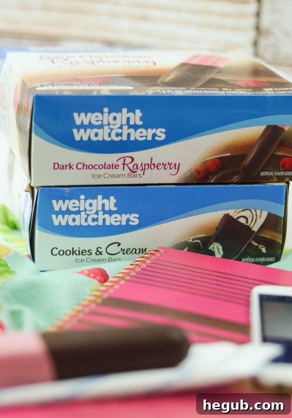 Enjoying guilt-free sweet treats with Weight Watchers ice cream novelties as part of a balanced diet