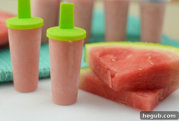 Beautifully arranged Watermelon Yogurt Pops