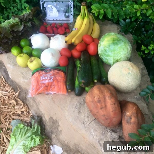 A vibrant basket of fresh produce, highlighting sweet potatoes
