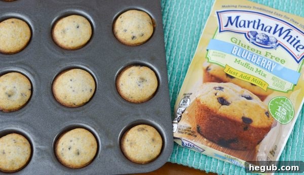 Blueberry Mini Muffins #MarthaWhiteCountry #ad 