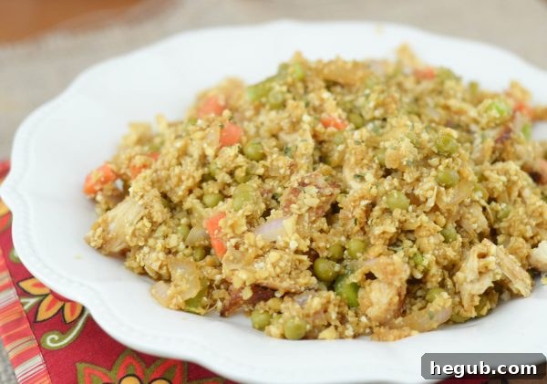 Cauliflower Fried Rice with Chicken and Vegetables