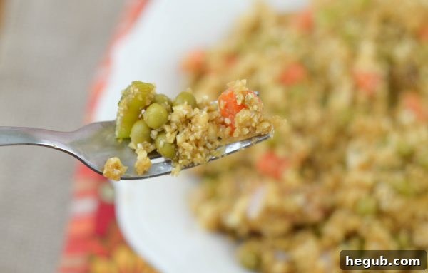 Close-up of Cauliflower Fried Rice