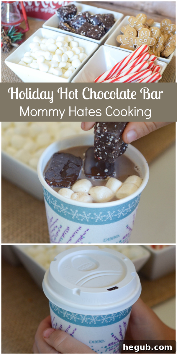 Elevate your holiday parties with a customizable hot chocolate bar, perfect for all ages.