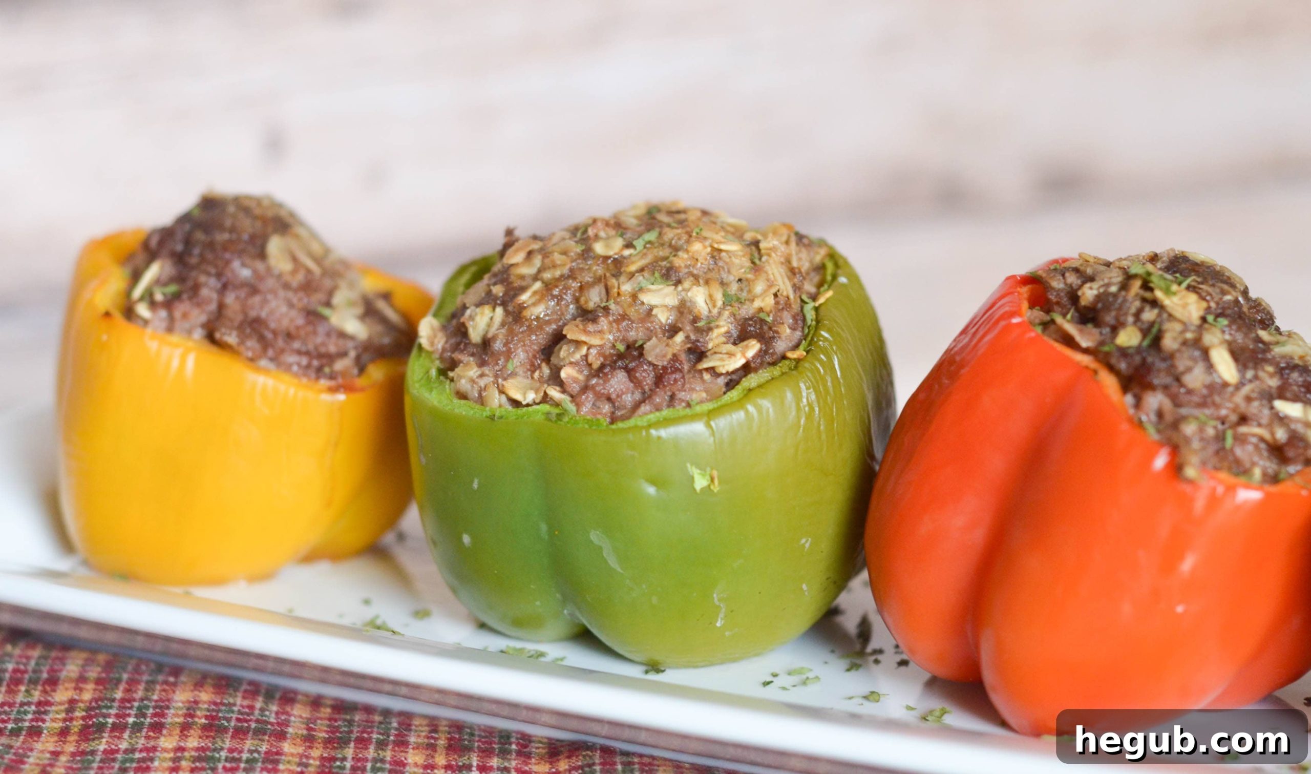 Meatloaf Stuffed Peppers