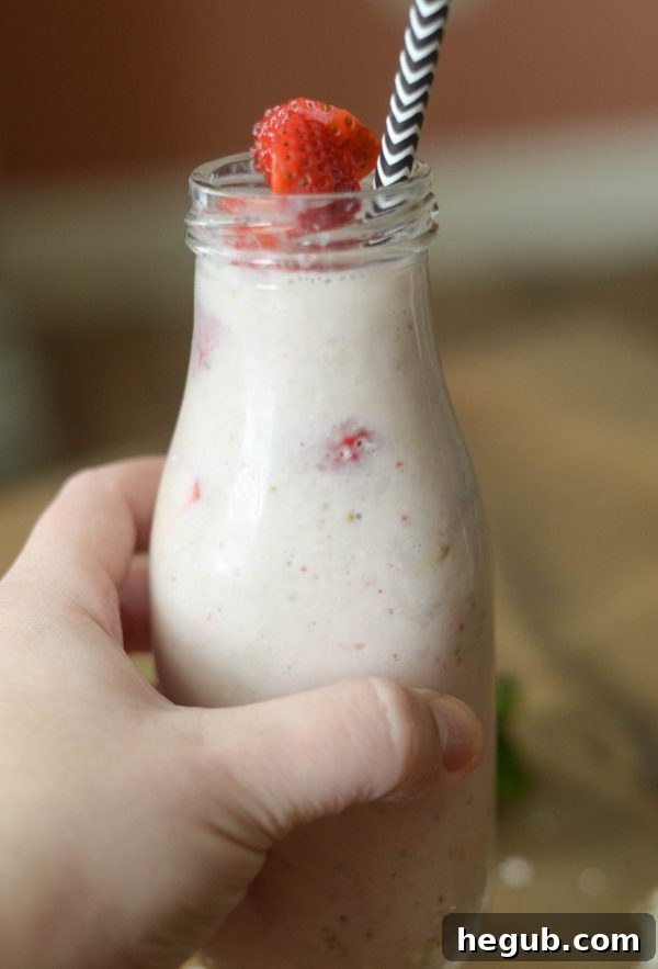 Effortless Strawberry Oat Smoothie 6 Blended Strawberry Oatmeal Smoothie