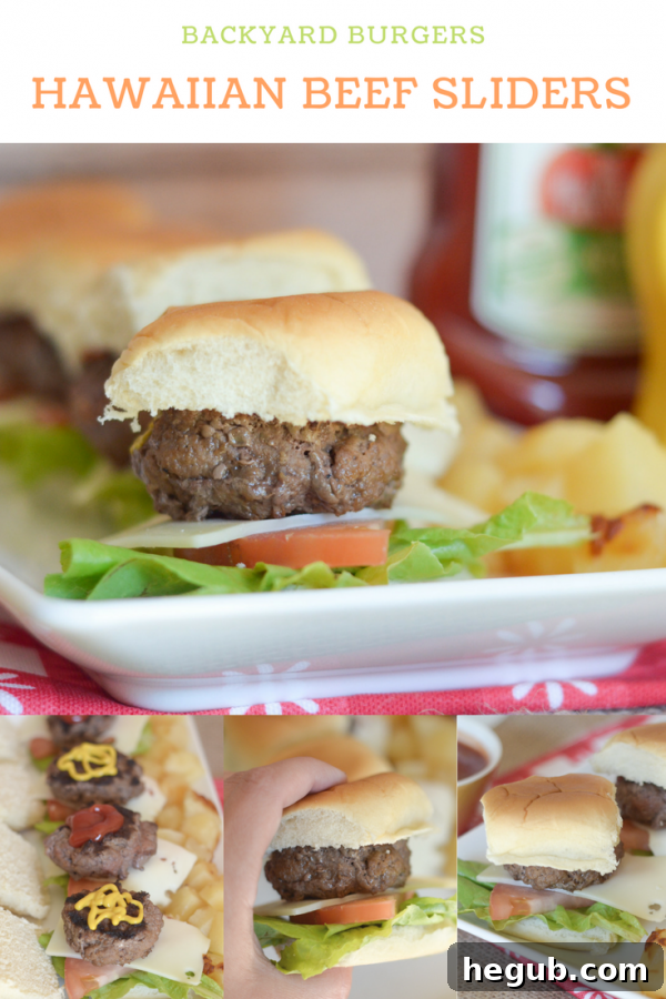 Sizzling Hawaiian Beef Sliders ready for grilling, showcasing French's Mustard and Ketchup