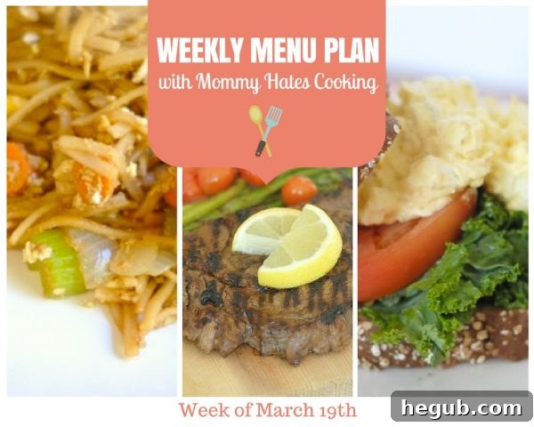 March 19th Weekly Meal Plan 2 Weekly Menu Plan for a Busy Spring Season - Delicious Family Dinners