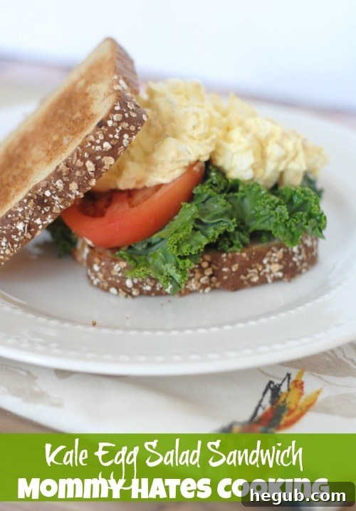 Kale Egg Salad Sandwich - Healthy and Flavorful Egg Salad with Kale