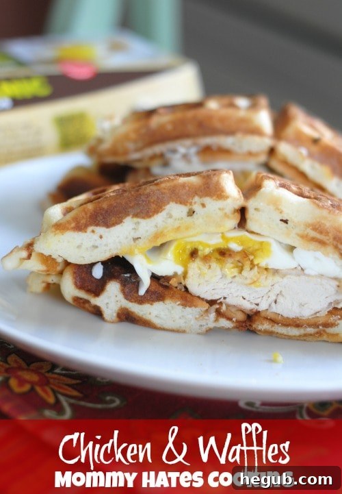 Chicken & Waffle Egg Sandwich - The Ultimate Sweet and Savory Brunch