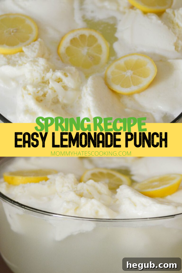 Golden Citrus Cooler 9 Graphic for Easy Lemonade Punch recipe