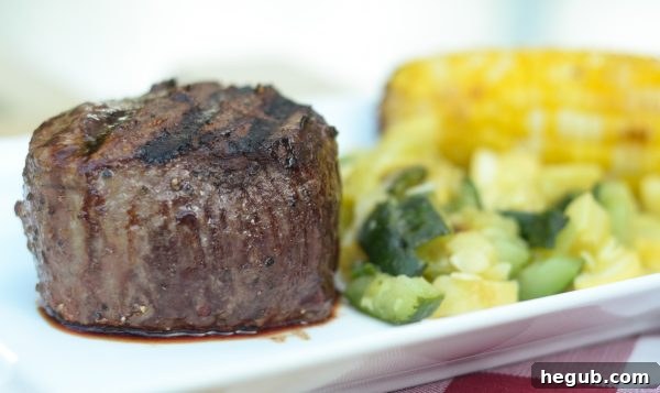 Close-up of a perfectly cooked Honey Glazed Steak, ready for Father's Day