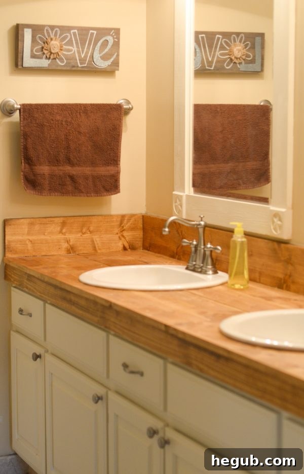 Completed Budget Bathroom Remodel: Stylish and Affordable