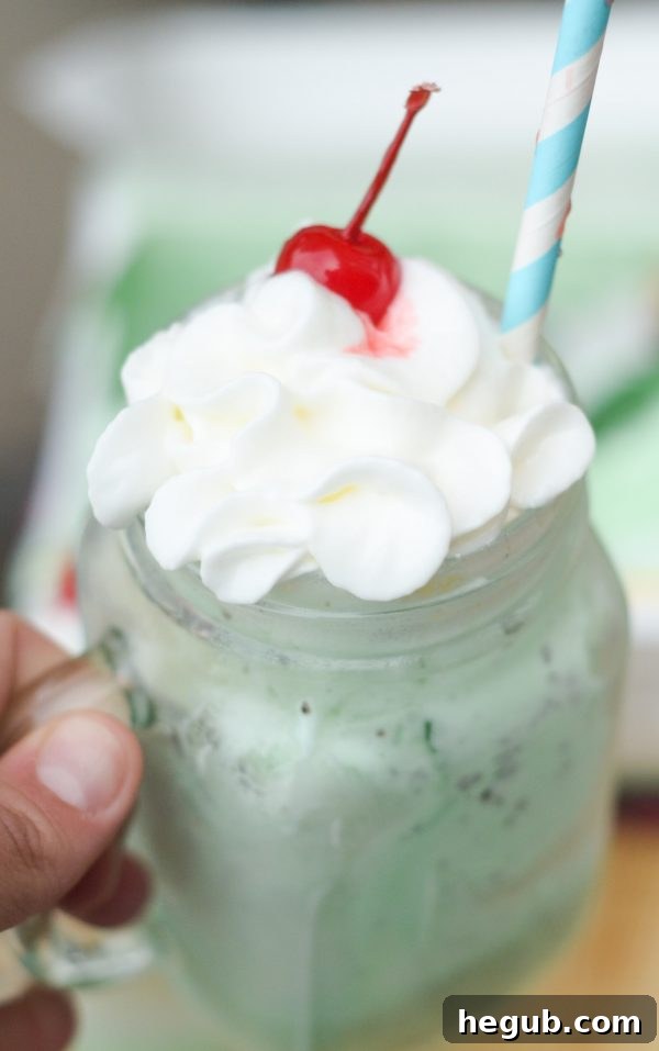 A heartwarming image of a family sharing laughter and joy while enjoying their Mint Chocolate Floats together on a pleasant summer evening, emphasizing moments of connection.