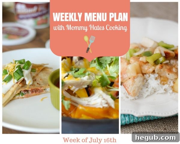 Delicious and Easy Weekly Meal Plan for Busy Families