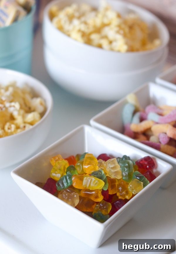 DIY Snack Bar for Movie Night #Pop4Captain #PMedia #ad