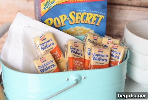 DIY Snack Bar for Movie Night #Pop4Captain #PMedia #ad