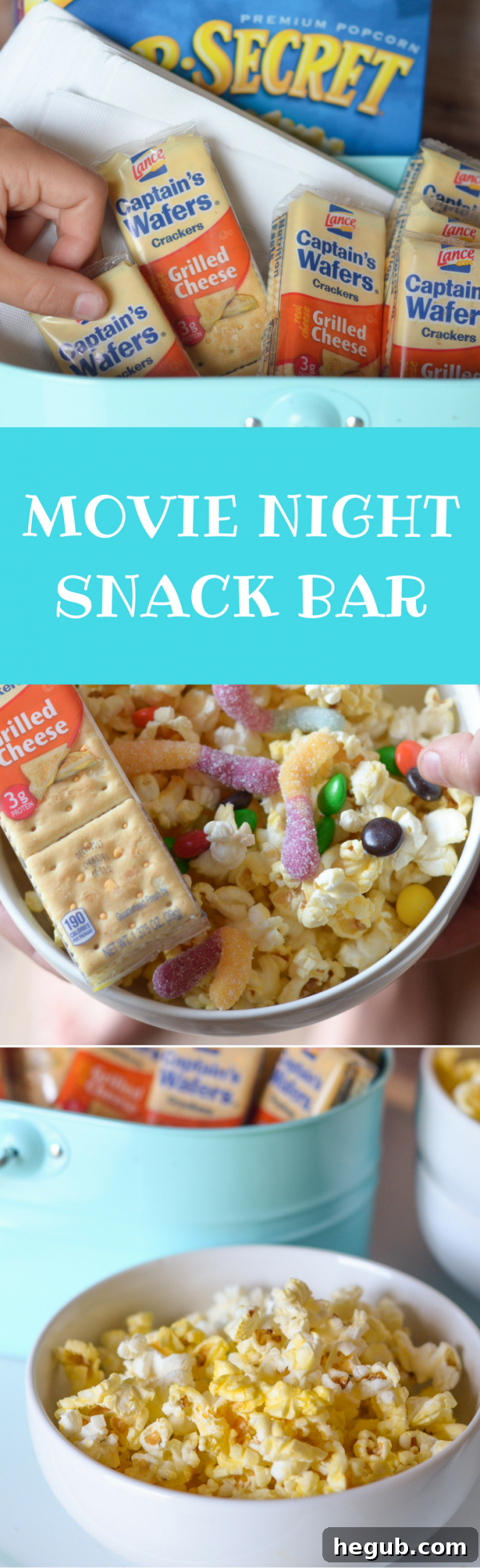 DIY Snack Bar for Movie Night #Pop4Captain #PMedia #ad