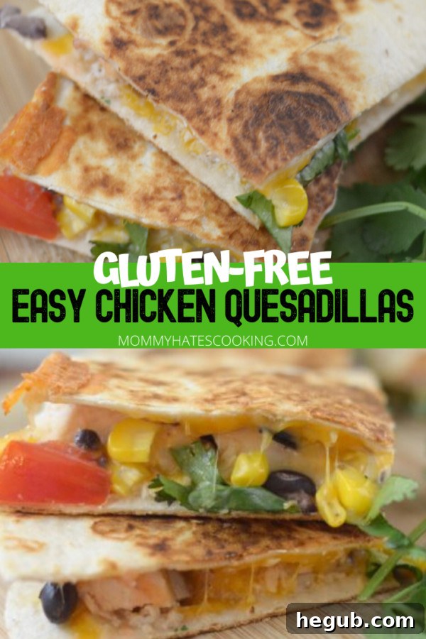 Gluten-free Chicken Quesadillas with Corn Salsa