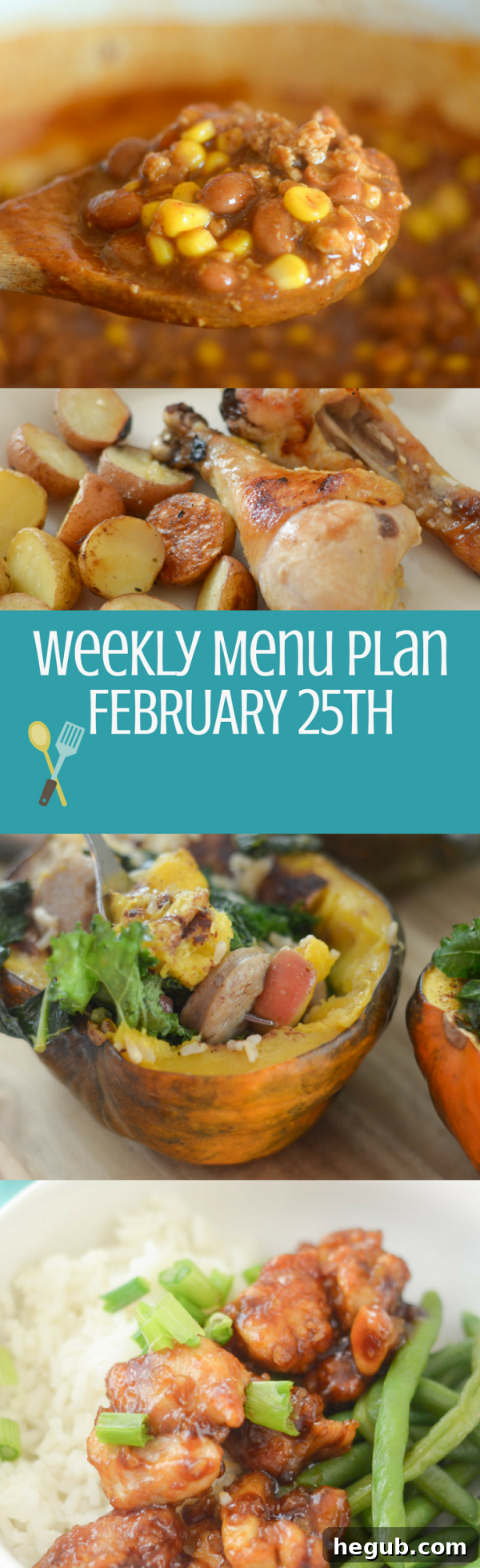 Weekly Meal Plan Pinterest Graphic