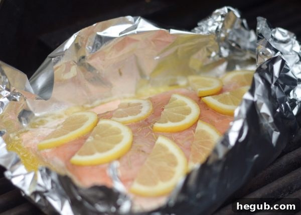 Grilled Salmon with Garlic Lemon Butter & Sweet Tea