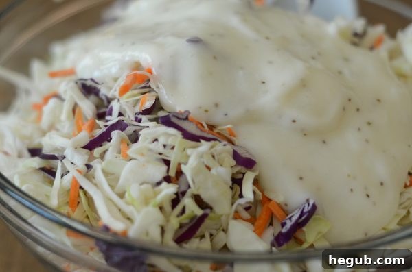 BBQ Slaw Stackers 7 Litehouse Coleslaw Dressing bottle next to a bowl of coleslaw