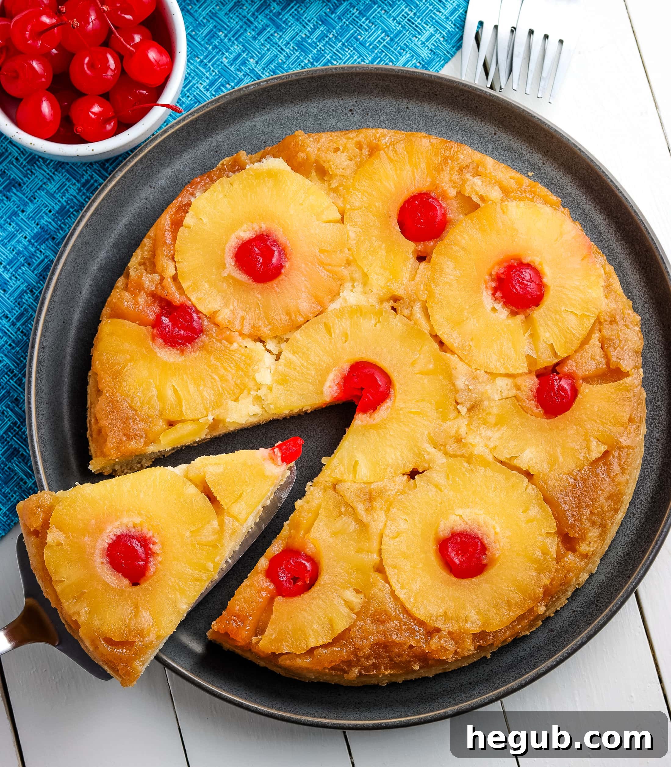 Gluten-Free Pineapple Upside Down Cake, a tropical summer dessert