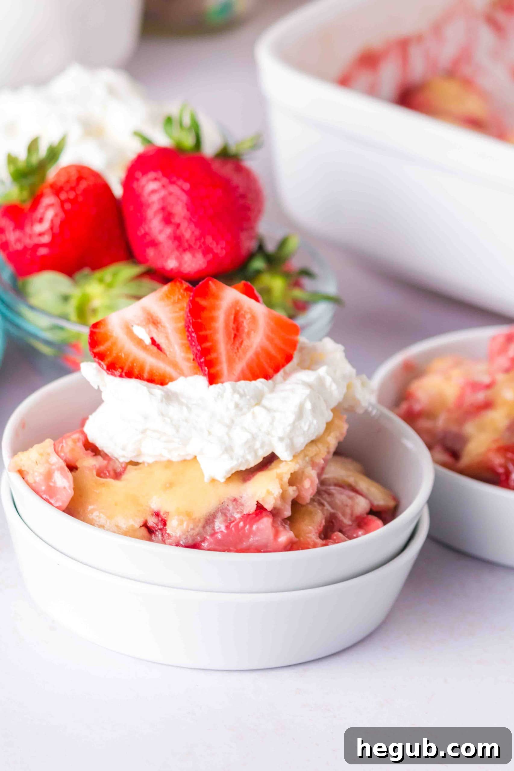 The best Gluten-Free Strawberry Cobbler, made with fresh summer strawberries