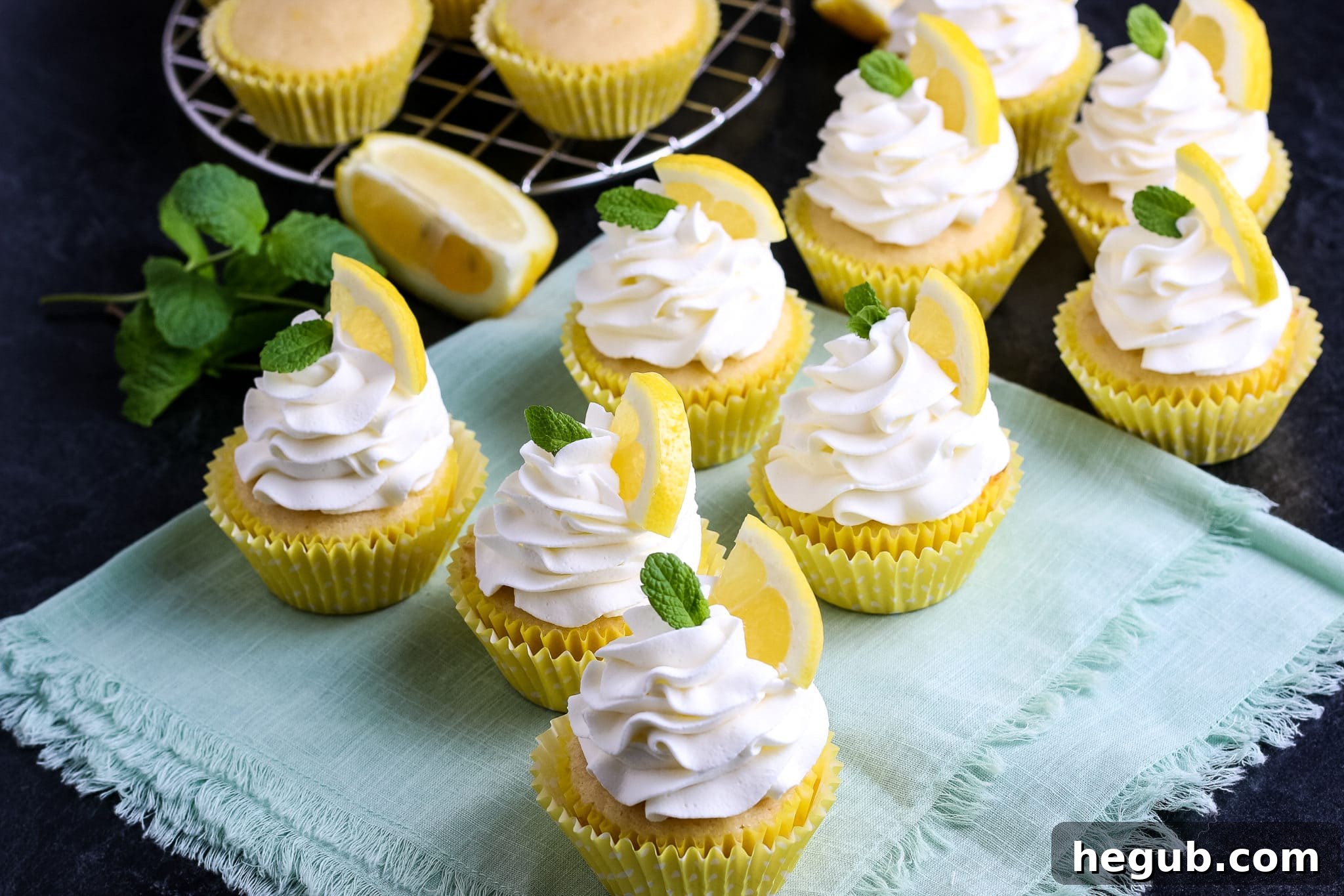 Bright Lemon Cupcake Recipe, also great with a gluten-free adaptation