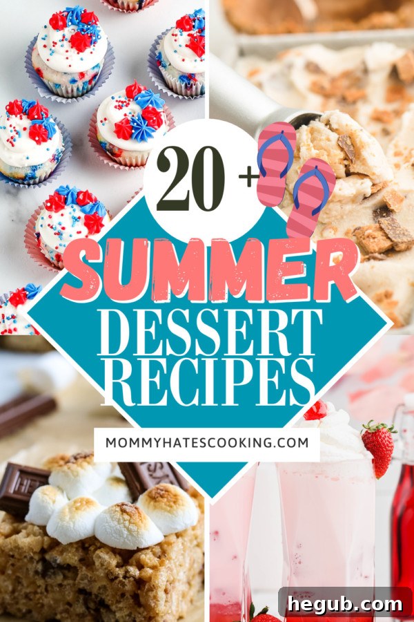 A vibrant assortment of summer desserts, perfect for a sunny day