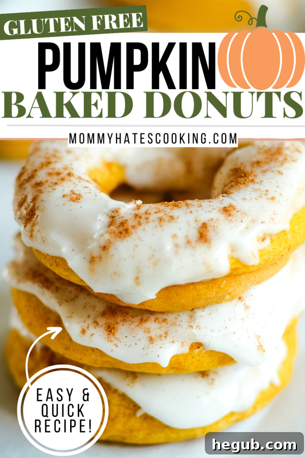 Autumn Pumpkin Cake Rings 11 gluten free baked pumpkin donuts pin