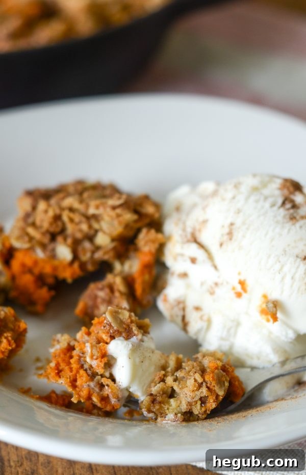 Gluten Free Baked Pumpkin Crisp