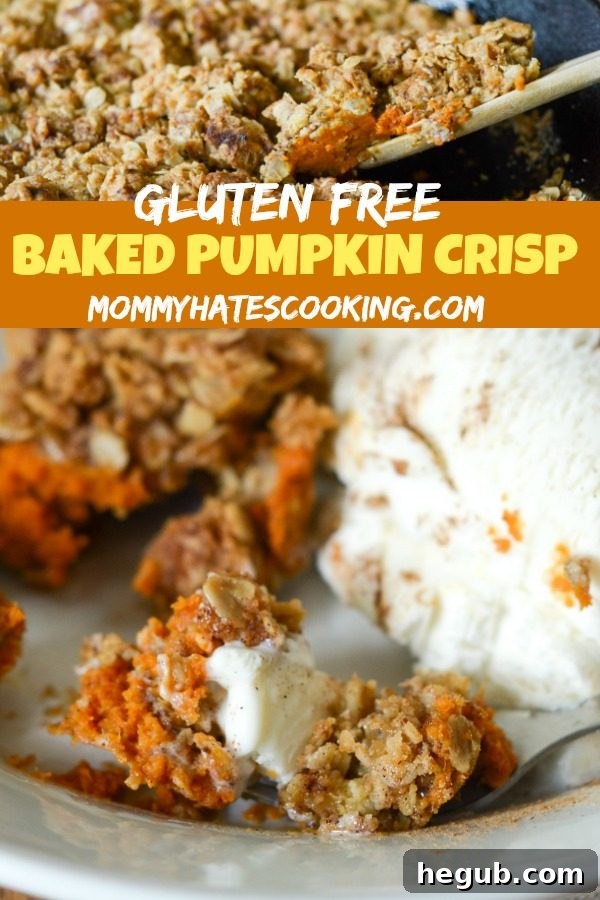Gluten Free Baked Pumpkin Crisp