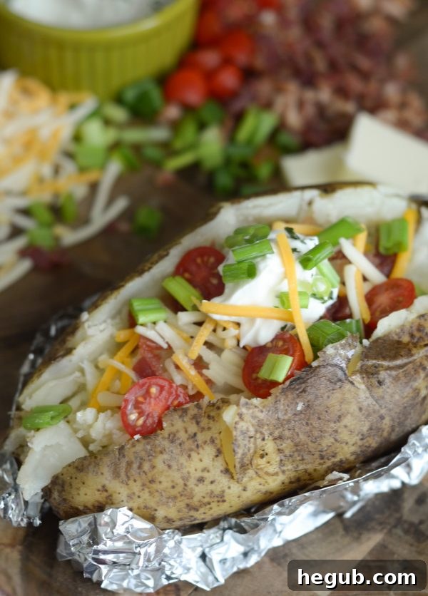 Air Fryer Baked Potatoes - a simple yet delicious new recipe idea for your weekly menu plan