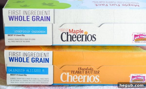 Close-up of a bowl of Maple Cheerios, a delicious gluten-free breakfast option.