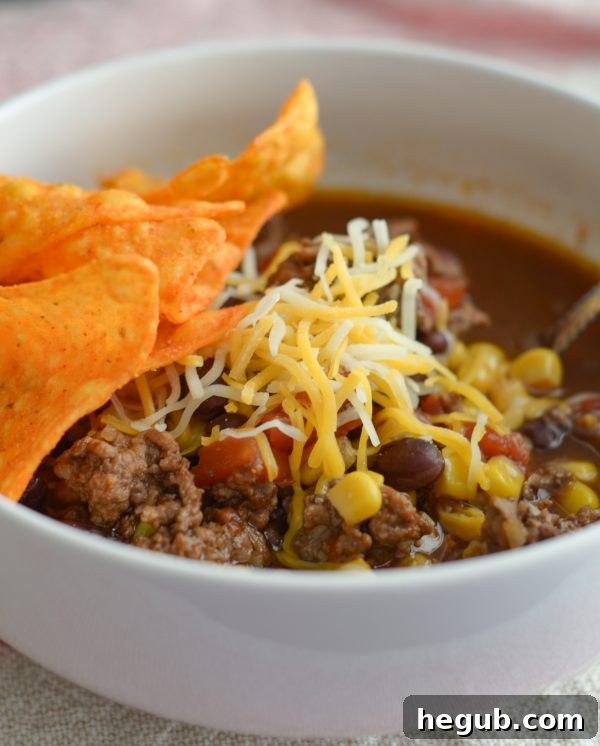 Weekly Menu Plan November 18 3 A hearty slow cooker taco soup, perfect for a cozy fall evening