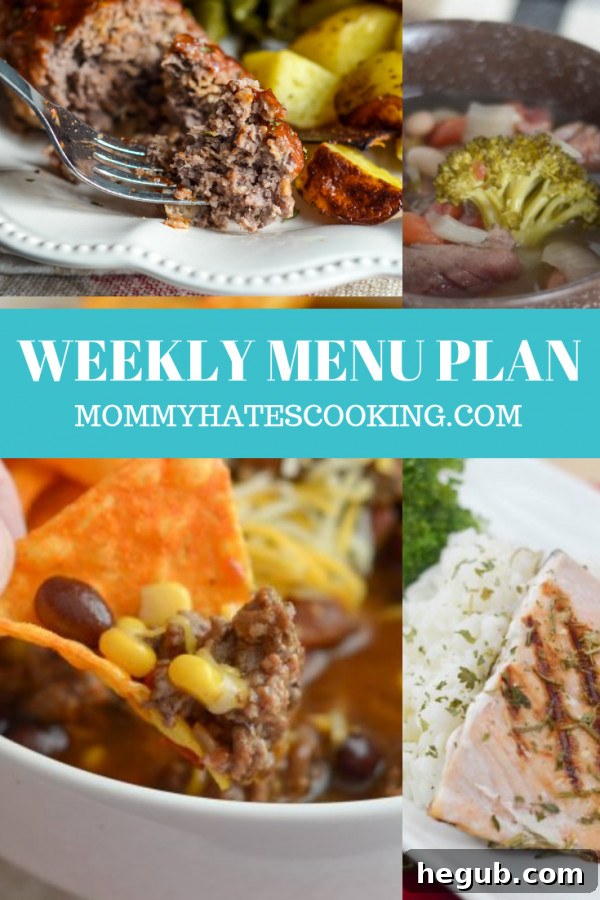 Weekly Menu Plan November 18 7 A beautifully designed weekly menu plan for the Thanksgiving holiday week