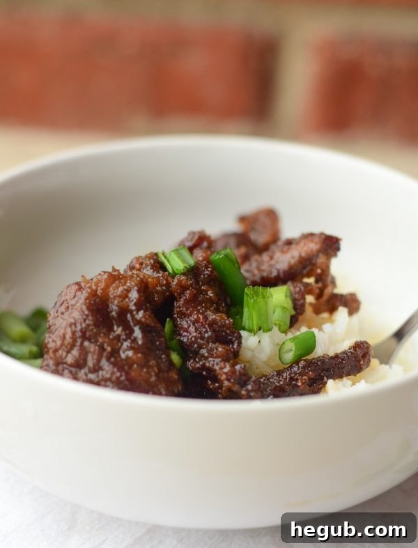 Air Fryer Mongolian Beef, a quick and delicious Asian-inspired dish, perfect for busy weeknights.