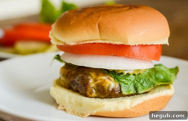 Juicy Air Fryer Hamburgers, a quick and easy weeknight meal