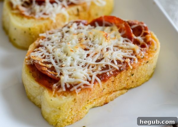 Crispy Air Fryer Garlic Bread Pizza Toast, a versatile snack or light meal