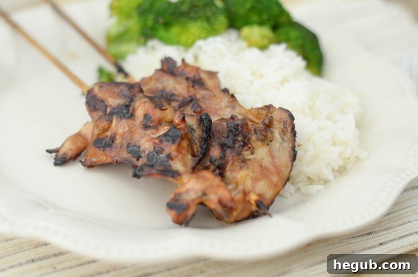 Flavorful Grilled Chicken Teriyaki Skewers, an excellent gluten-free meal