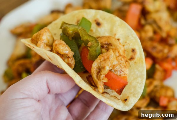 Warm, soft tortillas ready to be filled with flavorful air fryer chicken fajitas