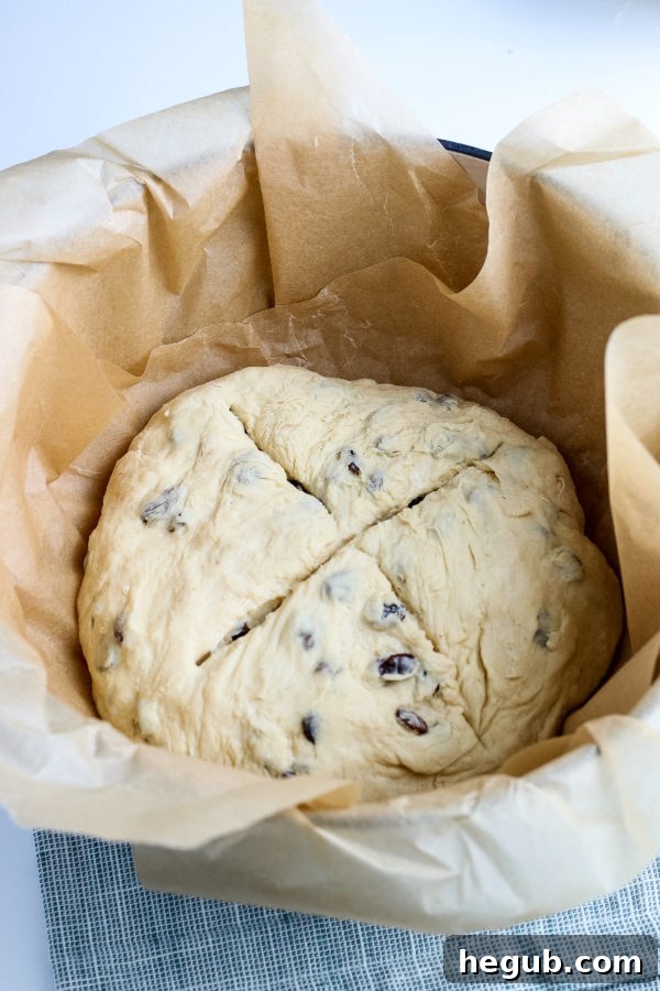 Effortless Irish Soda Bread 5 Sliced Irish soda bread in storage container