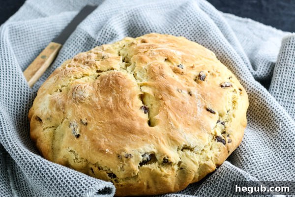Effortless Irish Soda Bread 6 Irish soda bread with a cross cut on top