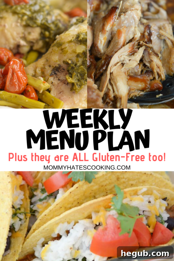 Weekly Menu Plan for April 19th, showcasing various delicious recipes