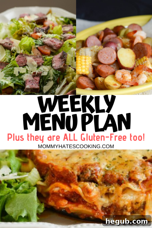 Weekly Meal Plan: May 10th 11 Example Weekly Menu Plan featuring diverse gluten-free recipes