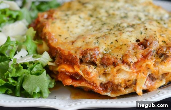 Delicious Gluten-Free Pressure Cooker Lasagna ready to serve.
