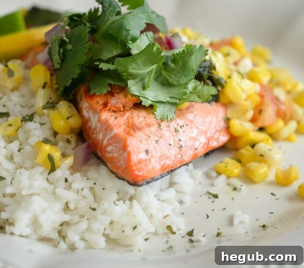 Weekly Meal Guide 2 Delicious grilled salmon with fresh salsa, a perfect meal planning addition.